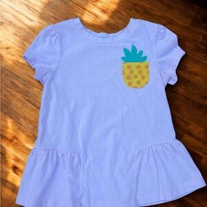 Cat & Jack Light Pink Tee with Pineapple Patch